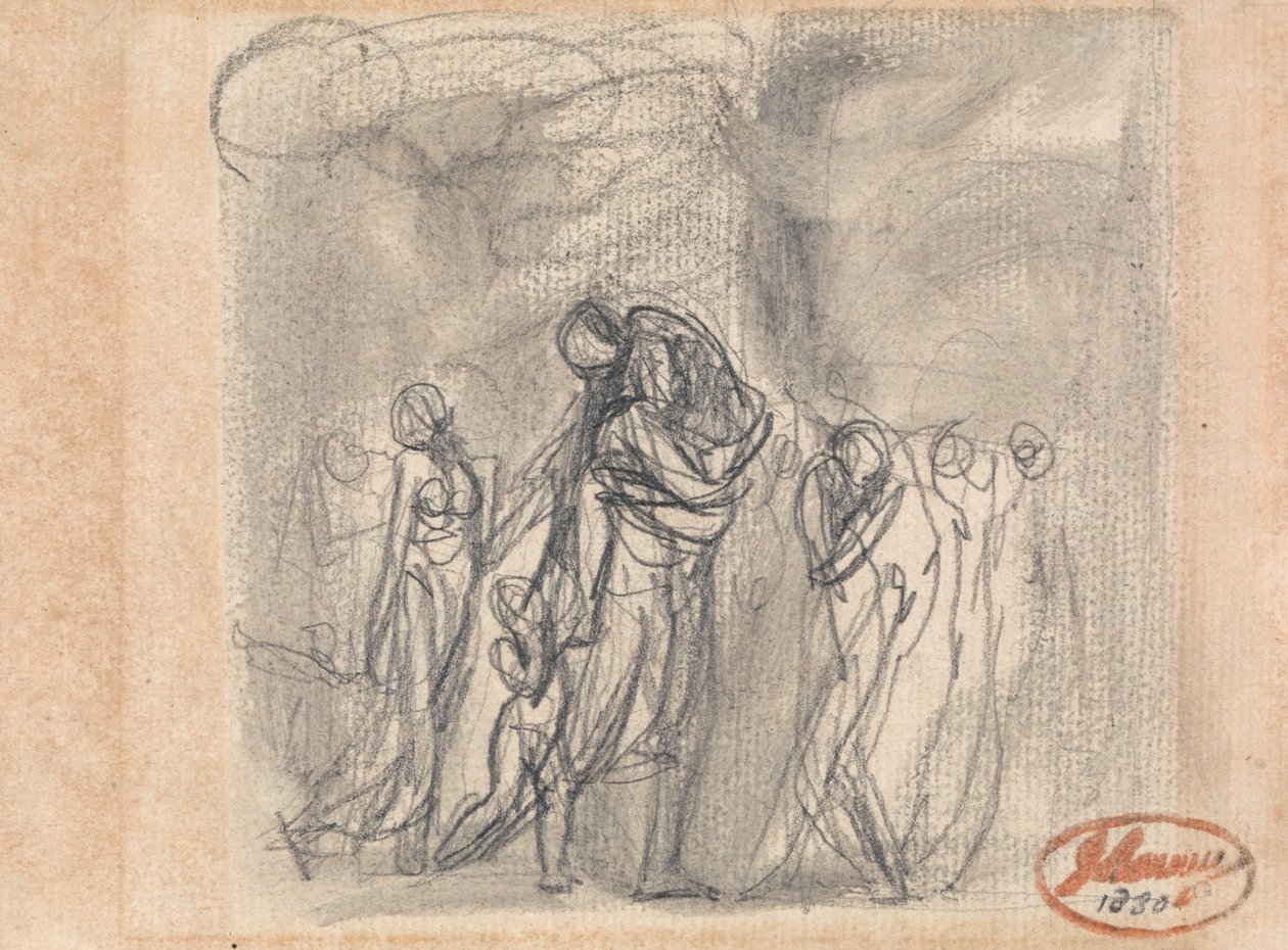 Uprchlá skupina postav od George Romney