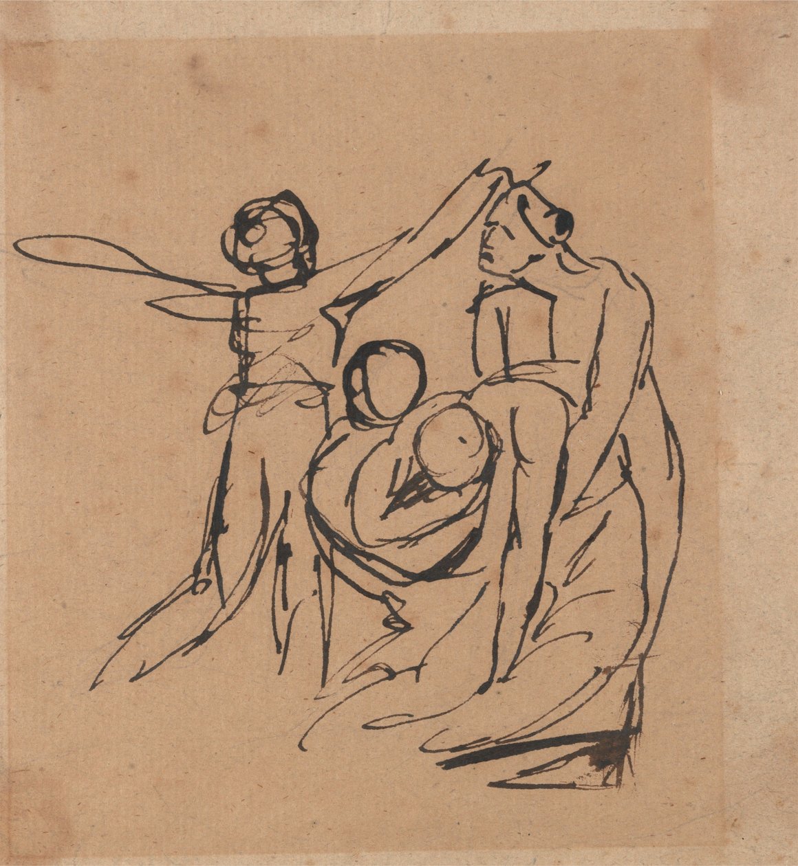 Smuteční skupina od George Romney