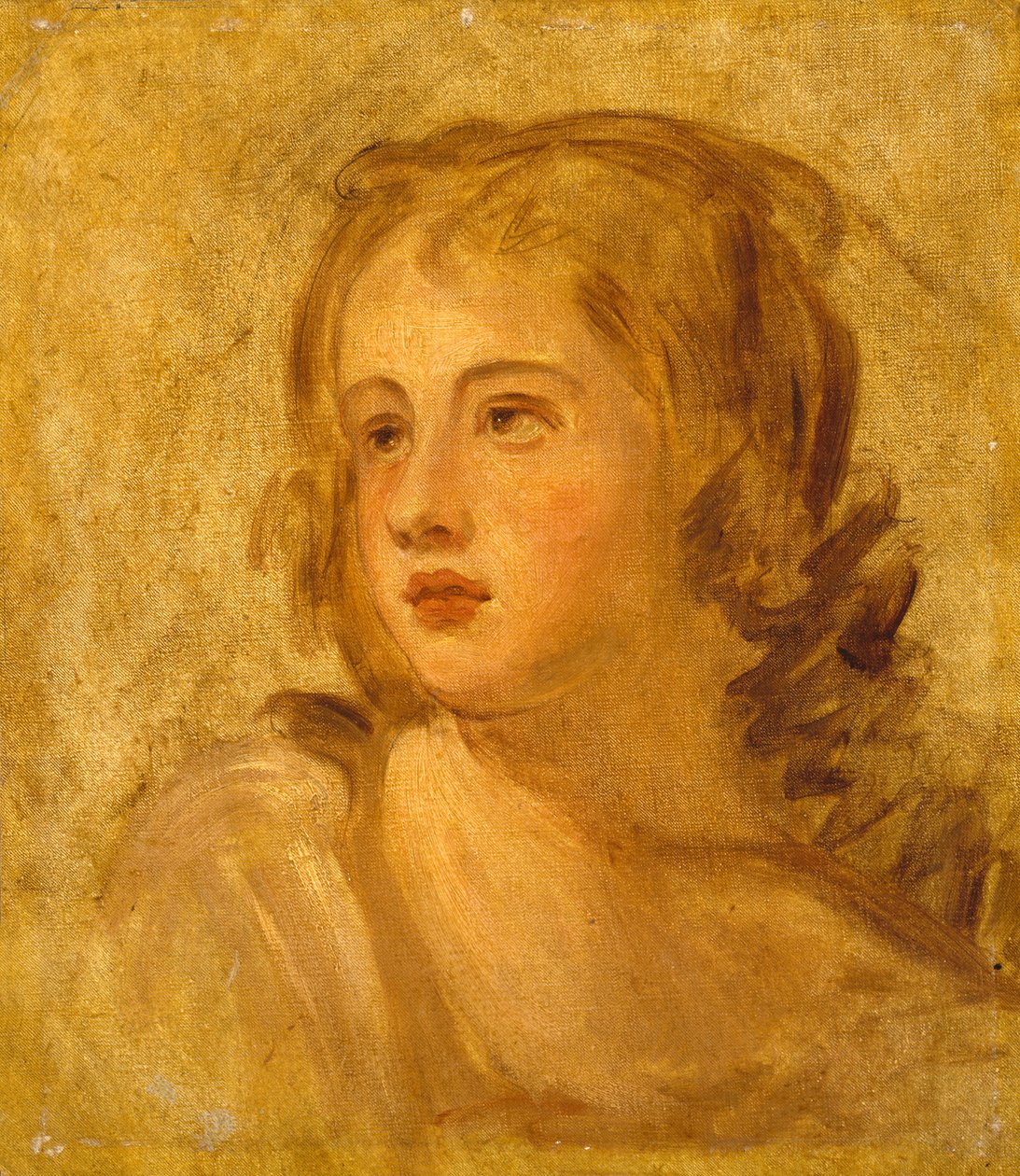 Hlava ženy, kolem 1782-86 od George Romney