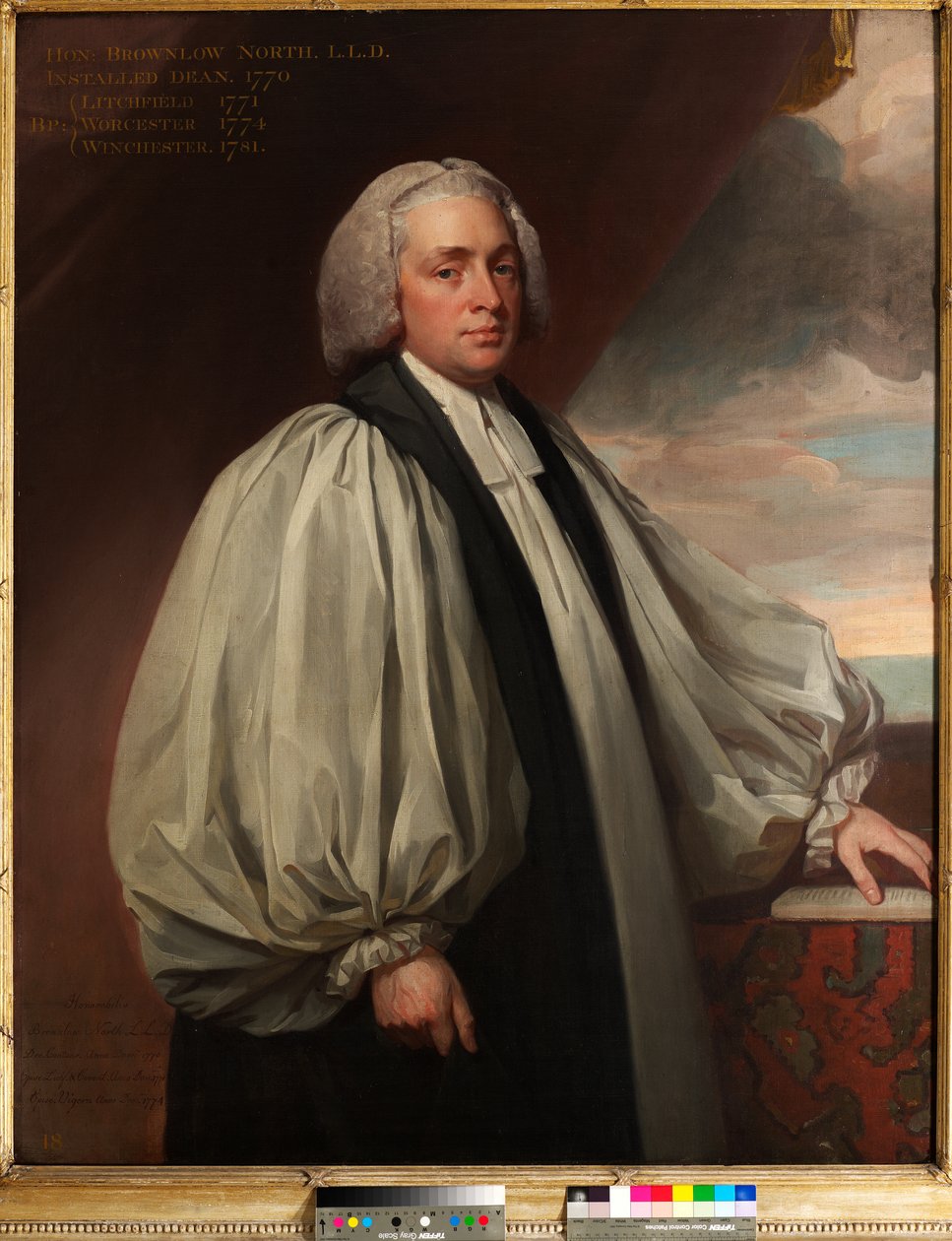 John Brownlow North (děkan v Canterbury 1770-1771) od George Romney