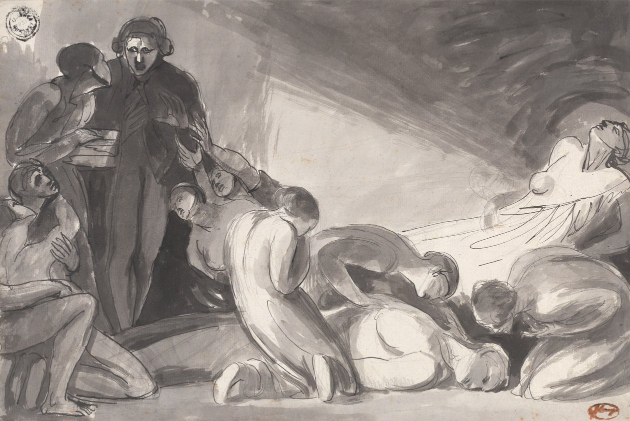 Howard na návštěvě ve věznici od George Romney
