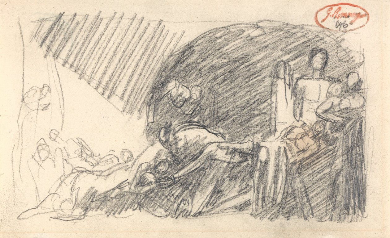 Howard na návštěvě ve věznici od George Romney