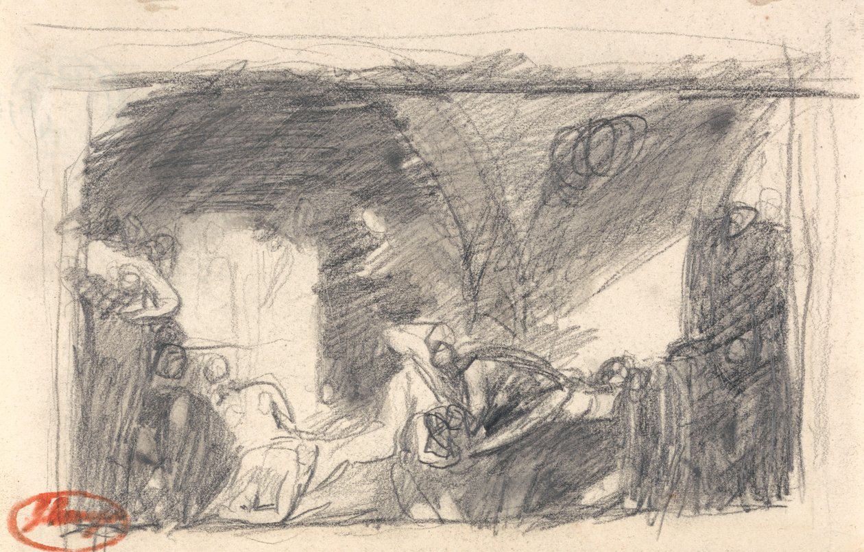 Howard na návštěvě ve věznici od George Romney