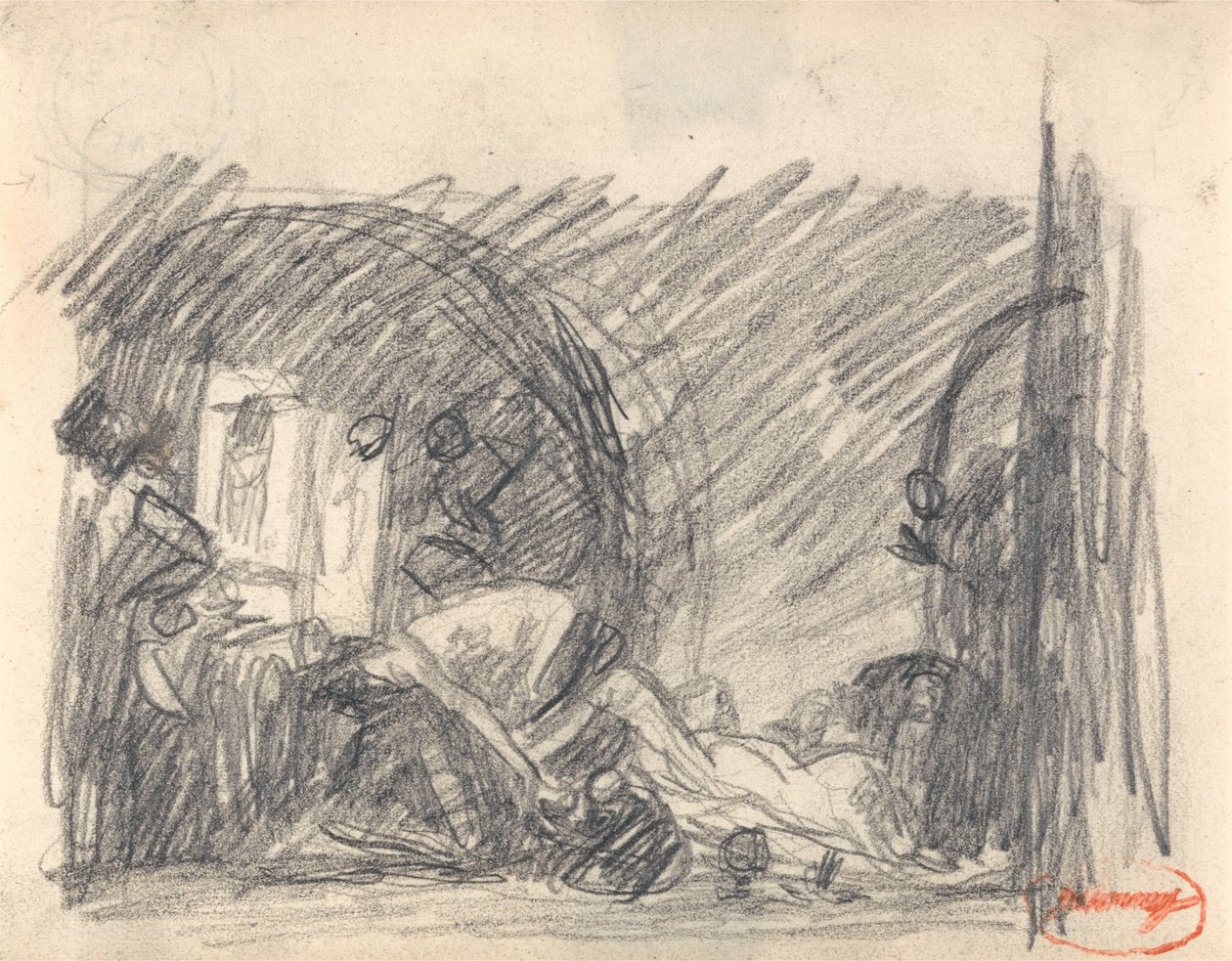 Howard na návštěvě ve věznici od George Romney