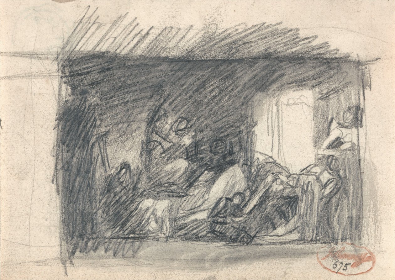 Howard na návštěvě ve věznici od George Romney