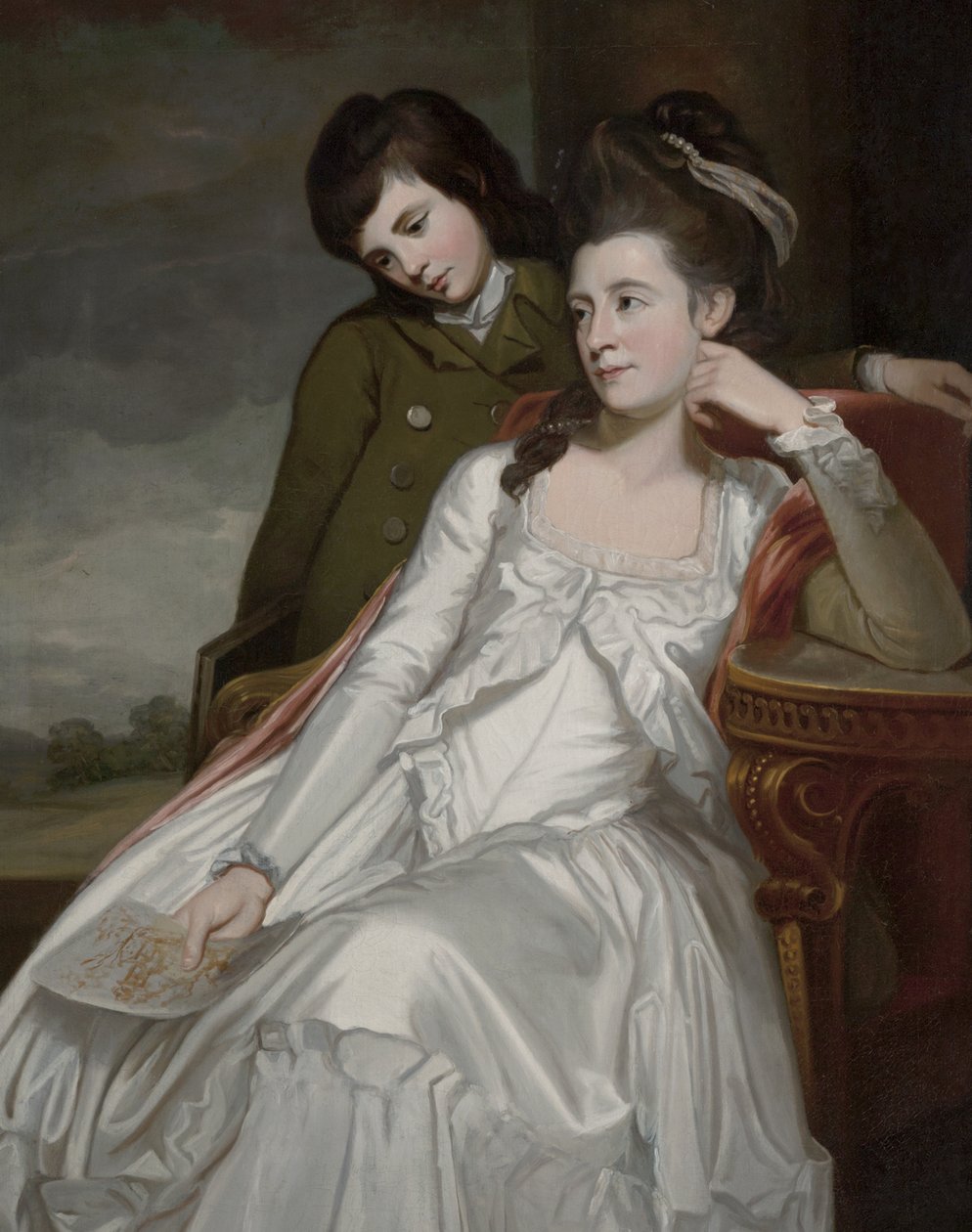 Jane, vévodkyně z Gordonu a její syn George od George Romney