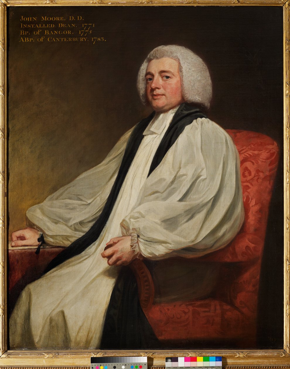 John Moore (děkan v Canterbury 1771-1775), kolem roku 1780 (olejomalba) od George Romney