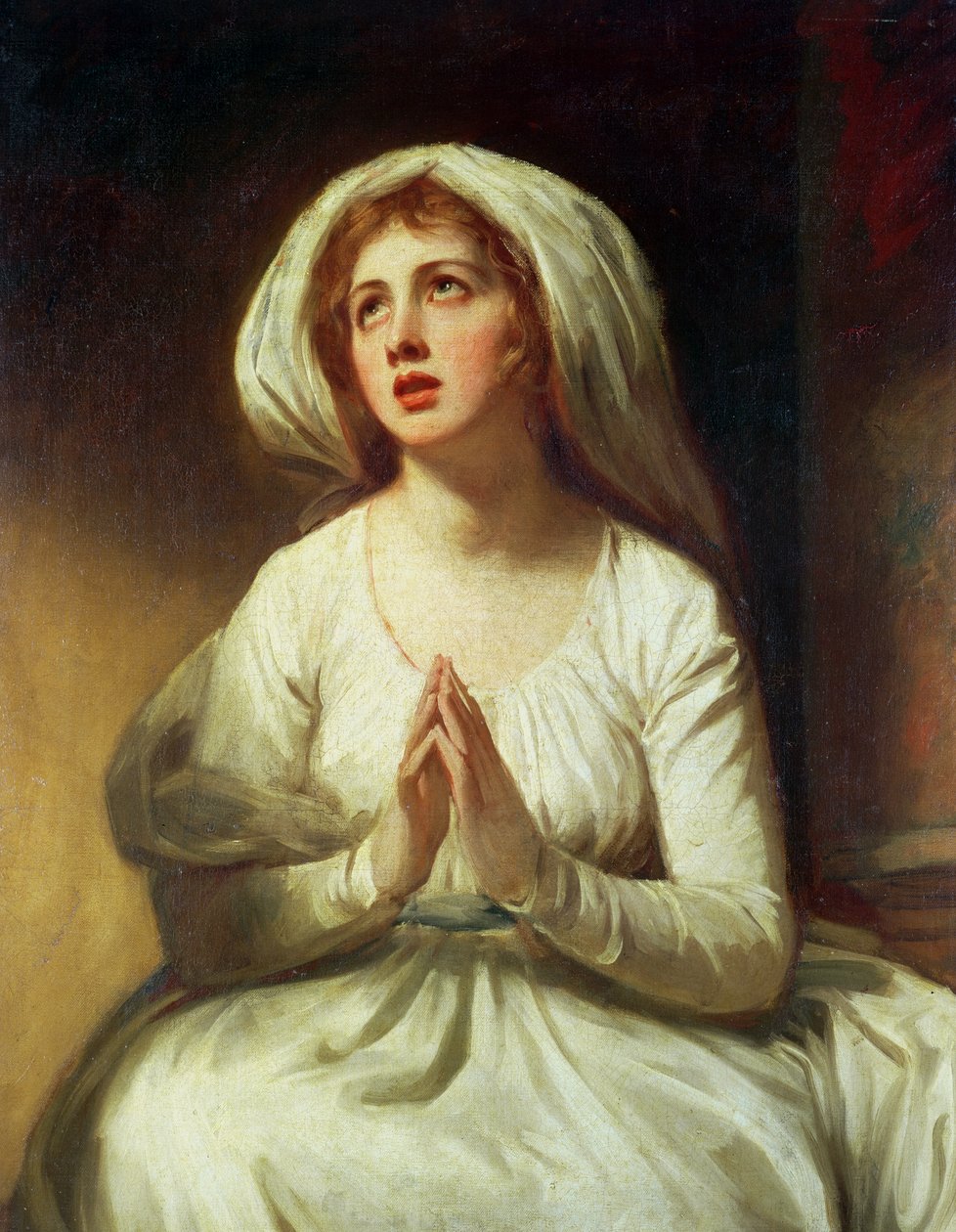 Lady Hamiltonová se modlí od George Romney