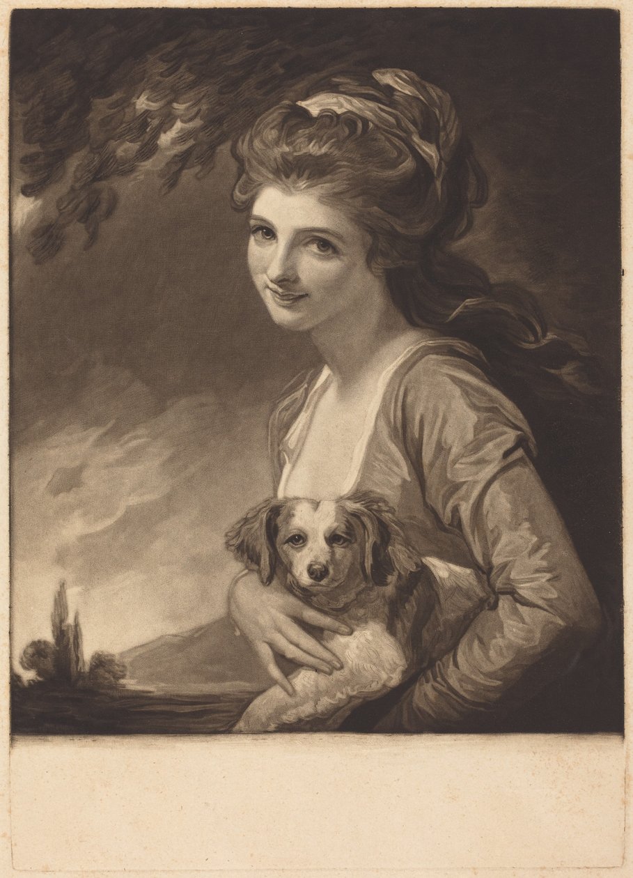 Lady Hamiltonová jako Příroda od George Romney