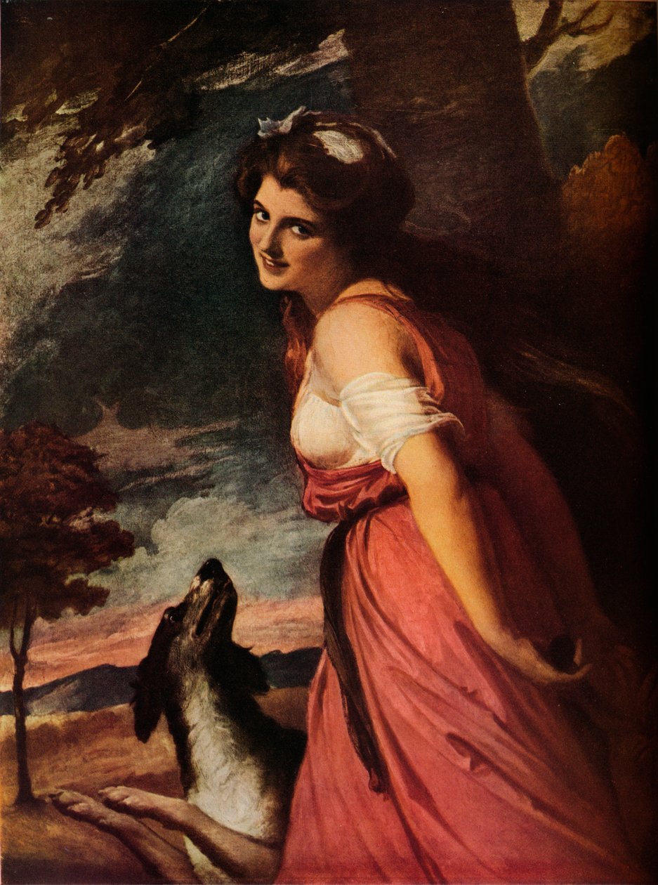Lady Hamilton jako Bacchante, 1785 od George Romney