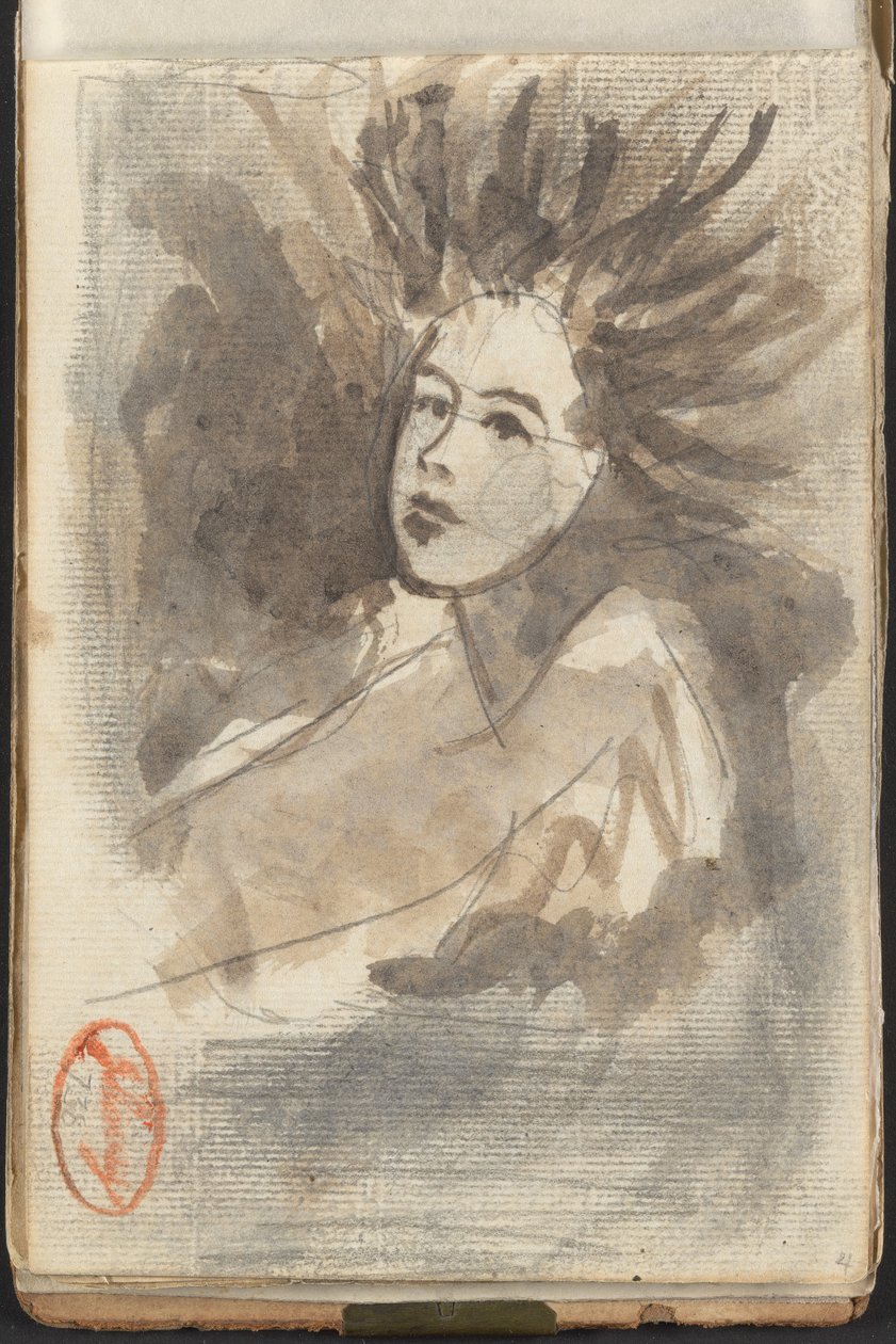 Dáma s rozpuštěnými vlasy od George Romney