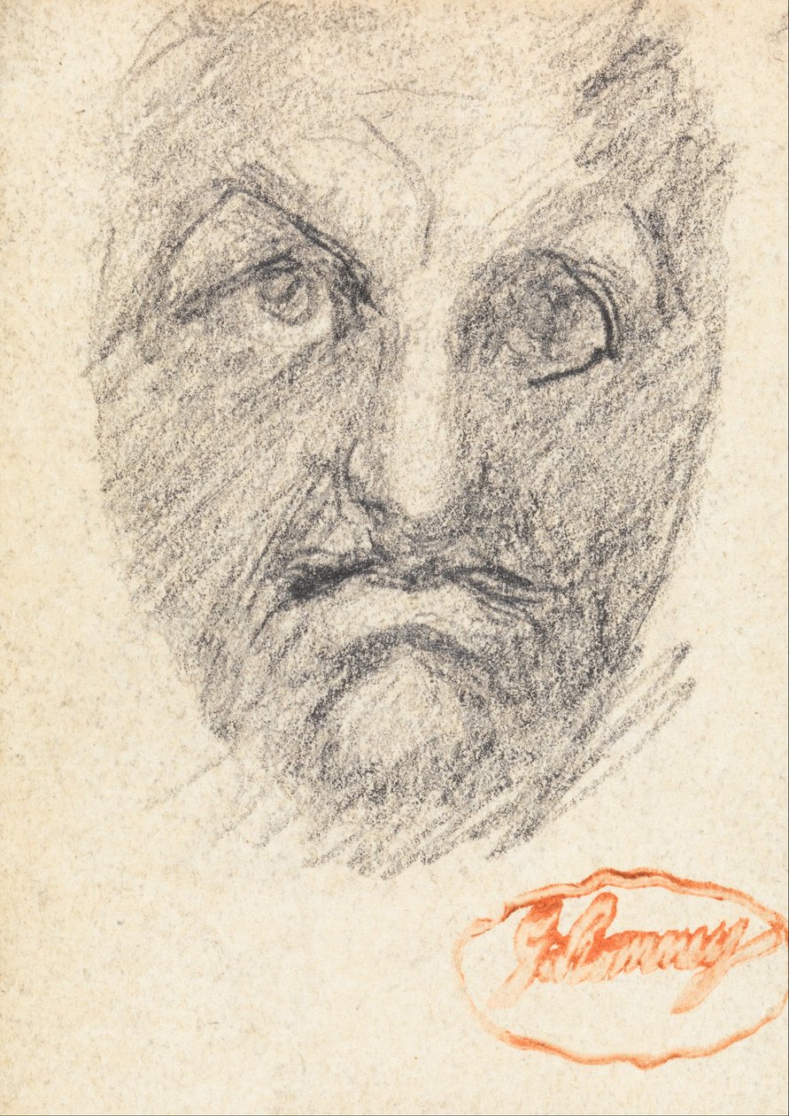 Mužská hlava 1 od George Romney