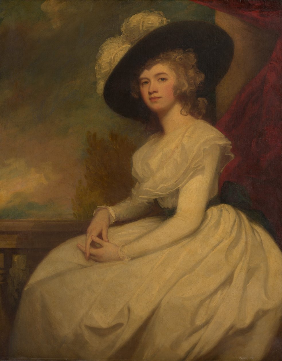 Paní Bryan Cooke Frances Puleston, 1765-1818, ca. 1787-91. od George Romney