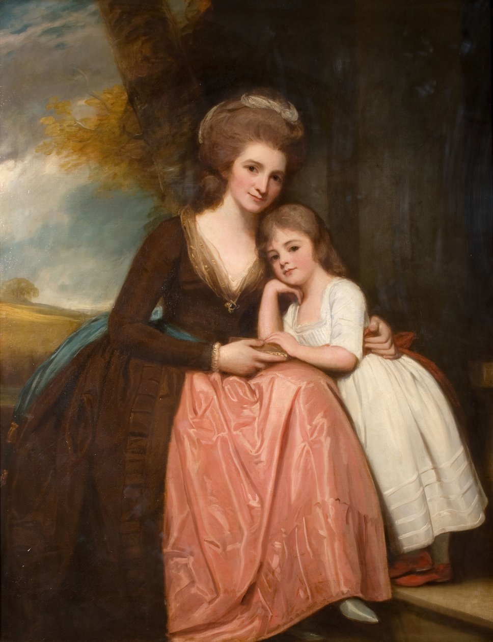 Portrét paní Bracebridge a její dcery Mary, 1784. od George Romney