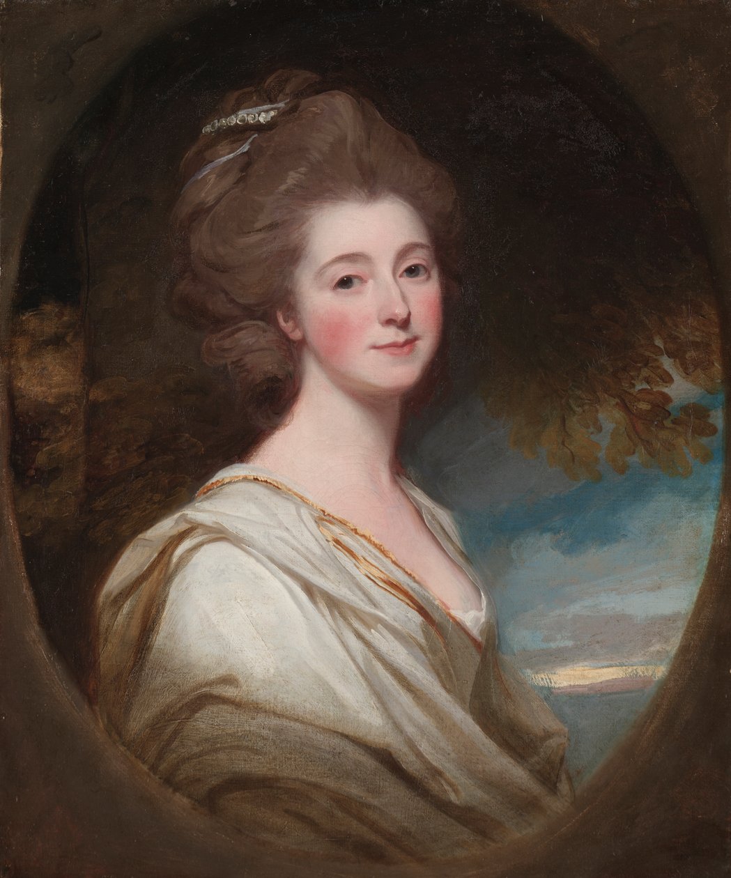 Jane Hoskynsin muotokuva, n. 1778-1780 (öljy kankaalle) od George Romney