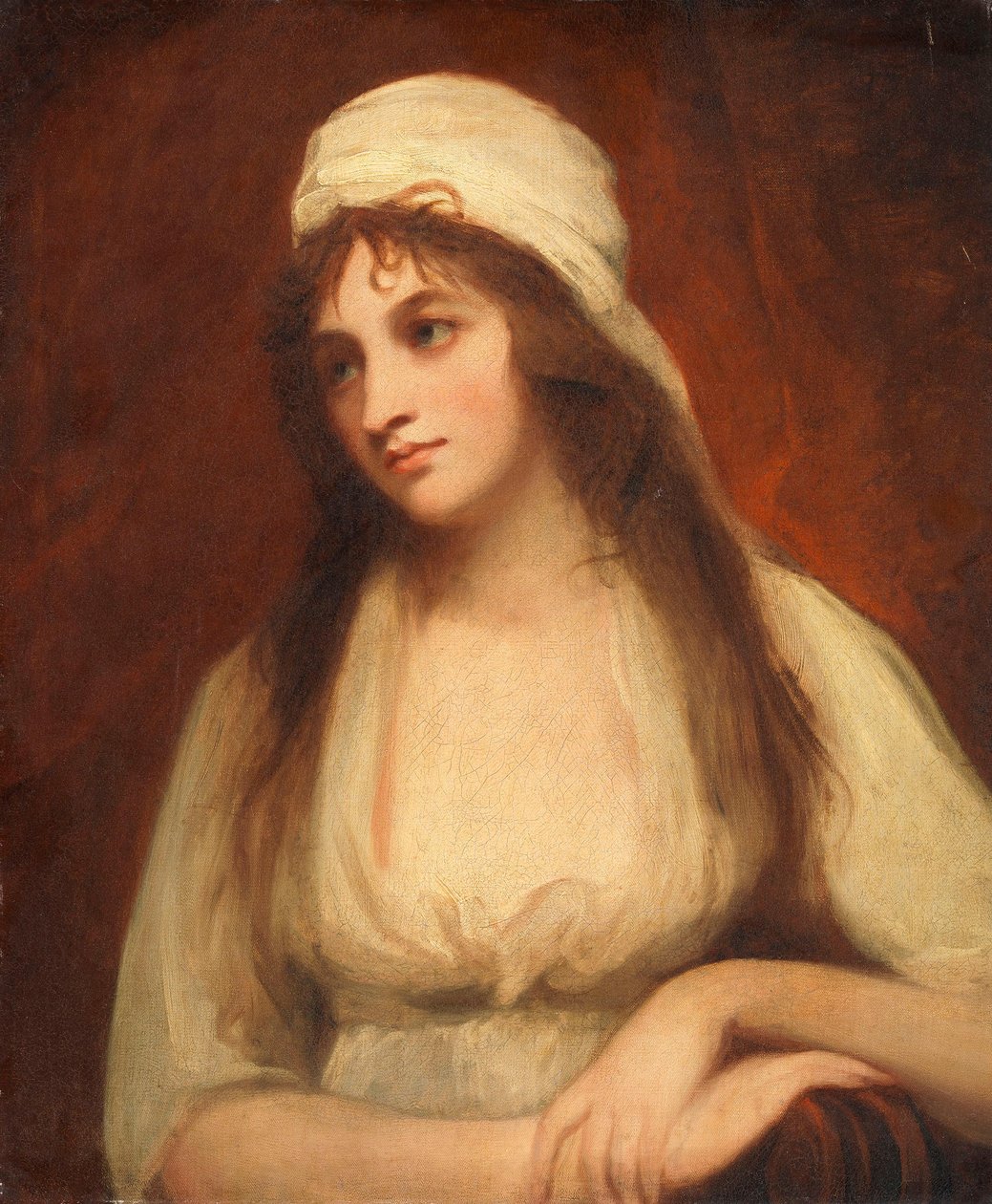 Portrét Mary Tigheové (1747–1791), básnířky od George Romney