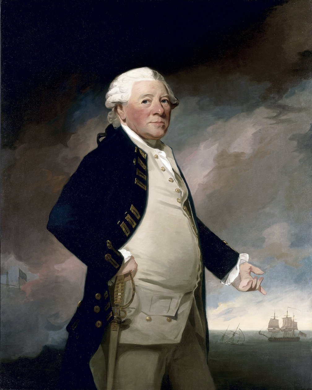 Portrét viceadmirála sira Hyde Parkera od George Romney