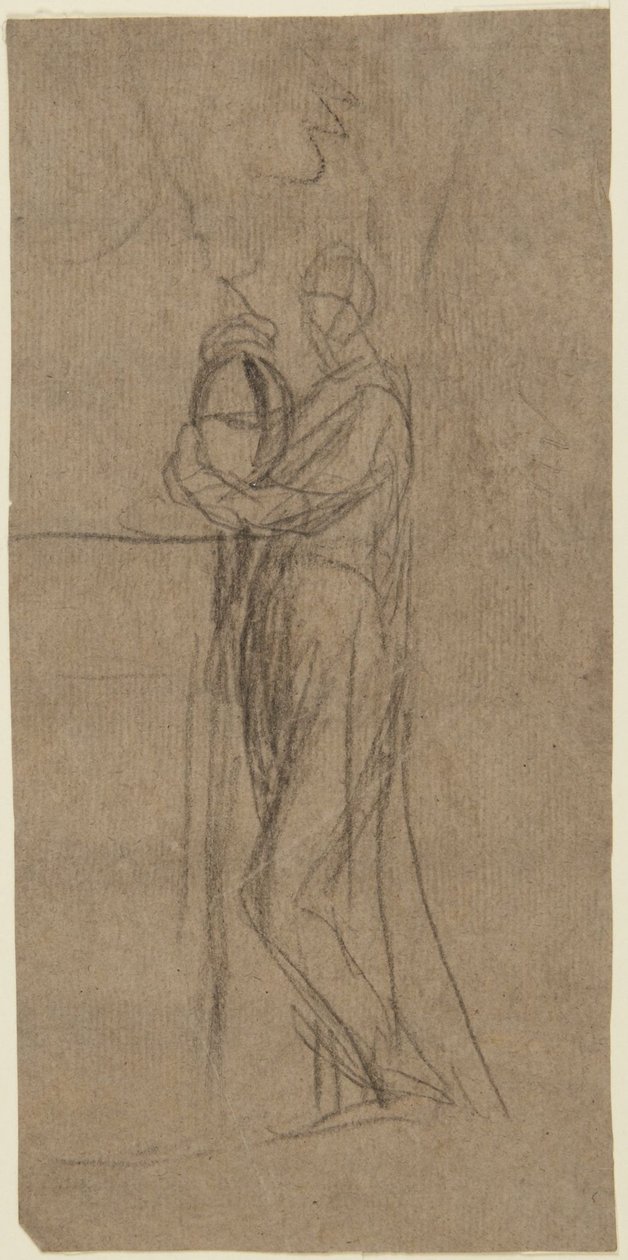 Portrétní studie stojící ženy od George Romney