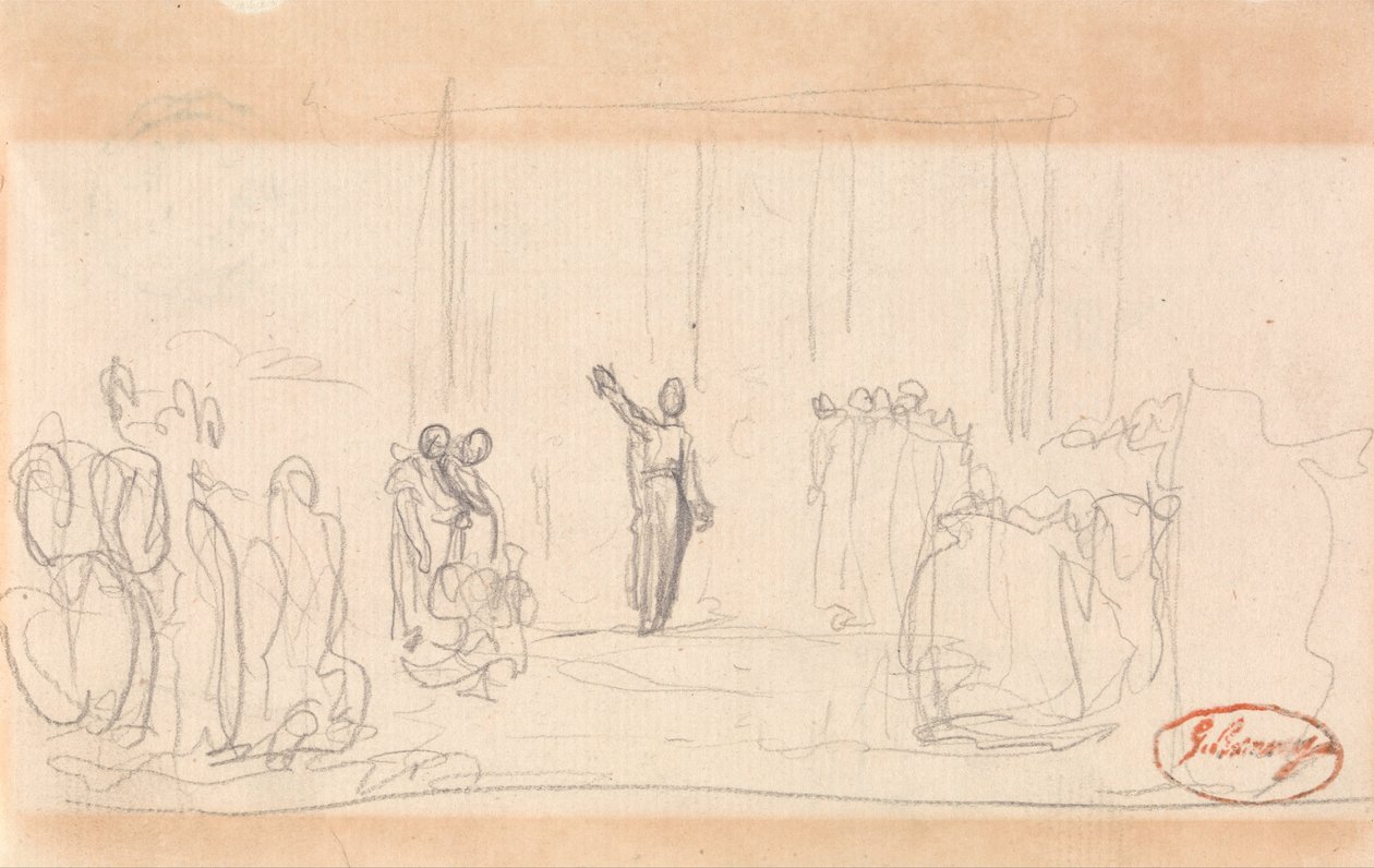 Možná dav před prorokyní od George Romney