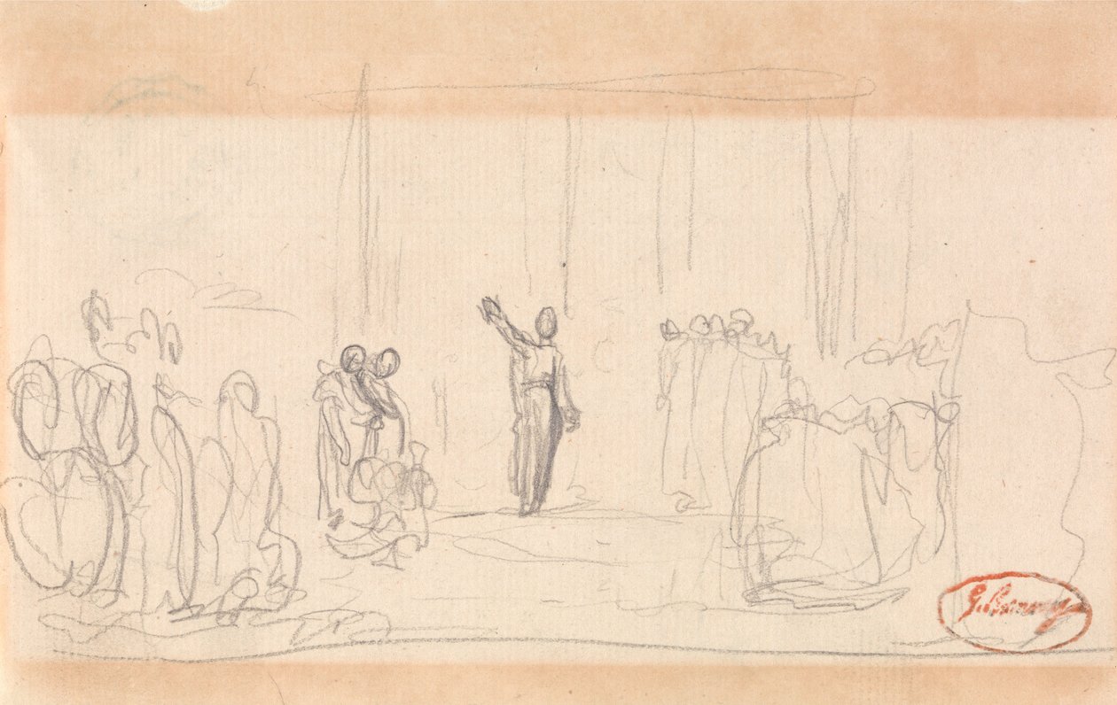 Možná dav před prorokyní od George Romney
