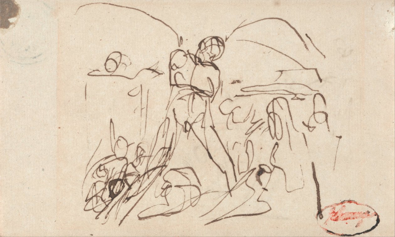 Vězeňská scéna od George Romney