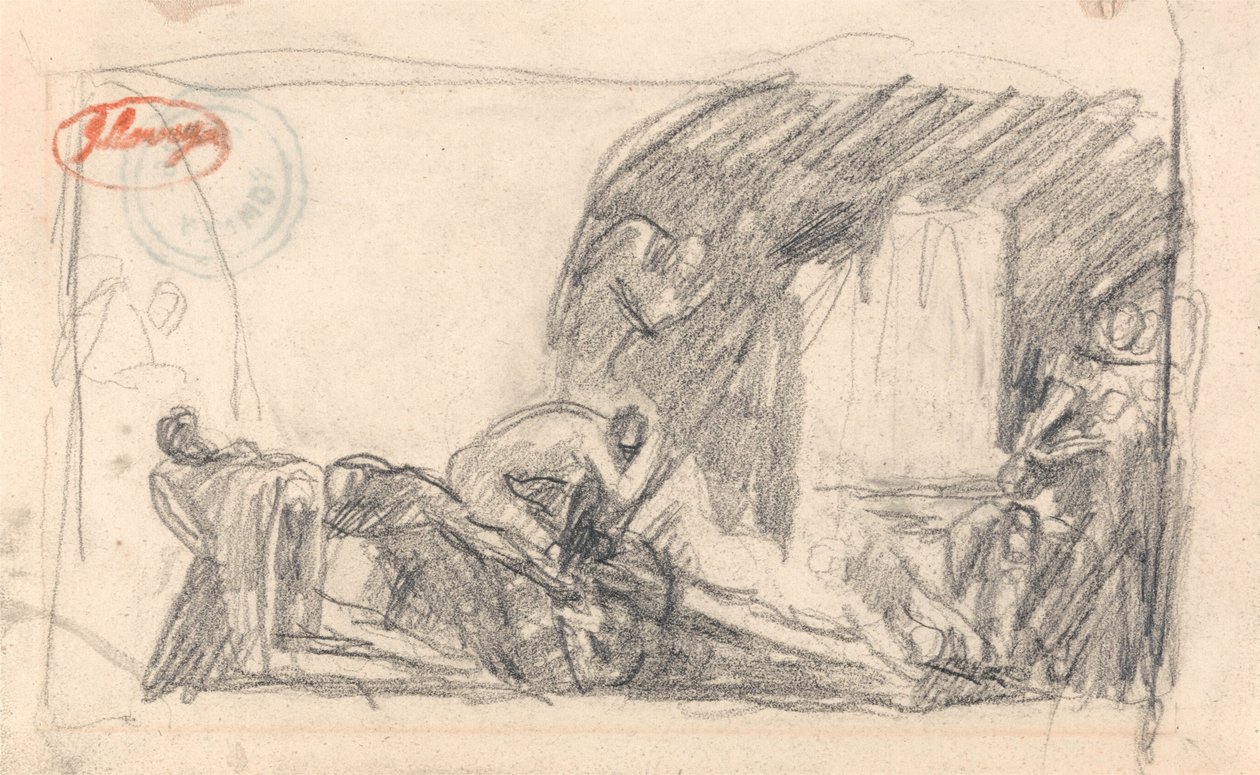 Scéna z vězení od George Romney