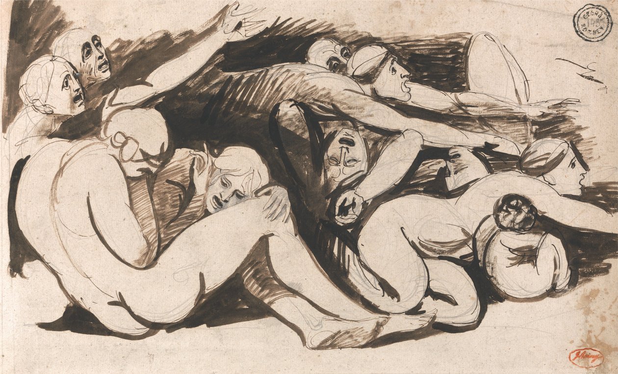 Scéna z vězení od George Romney