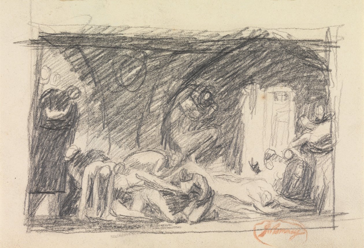 Scéna z vězení od George Romney
