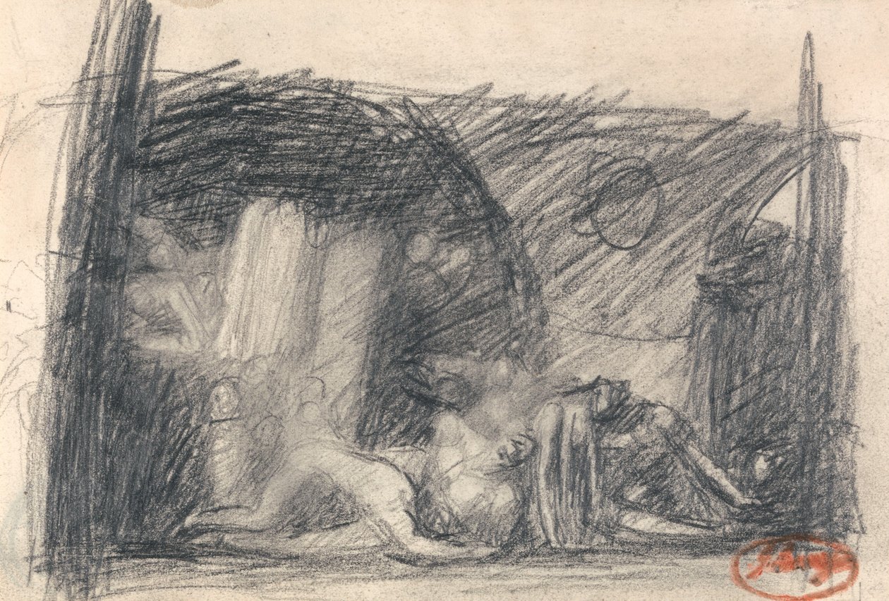 Scéna z vězení od George Romney