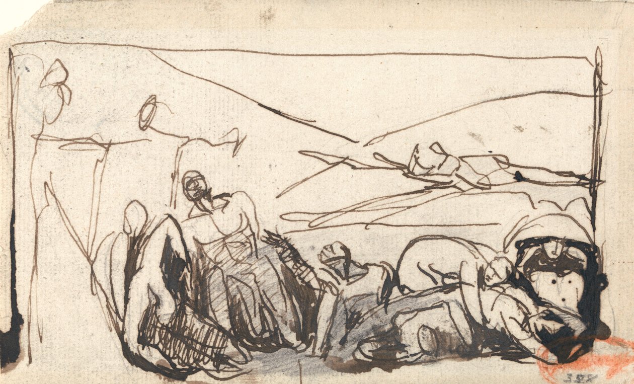 Scéna z vězení od George Romney