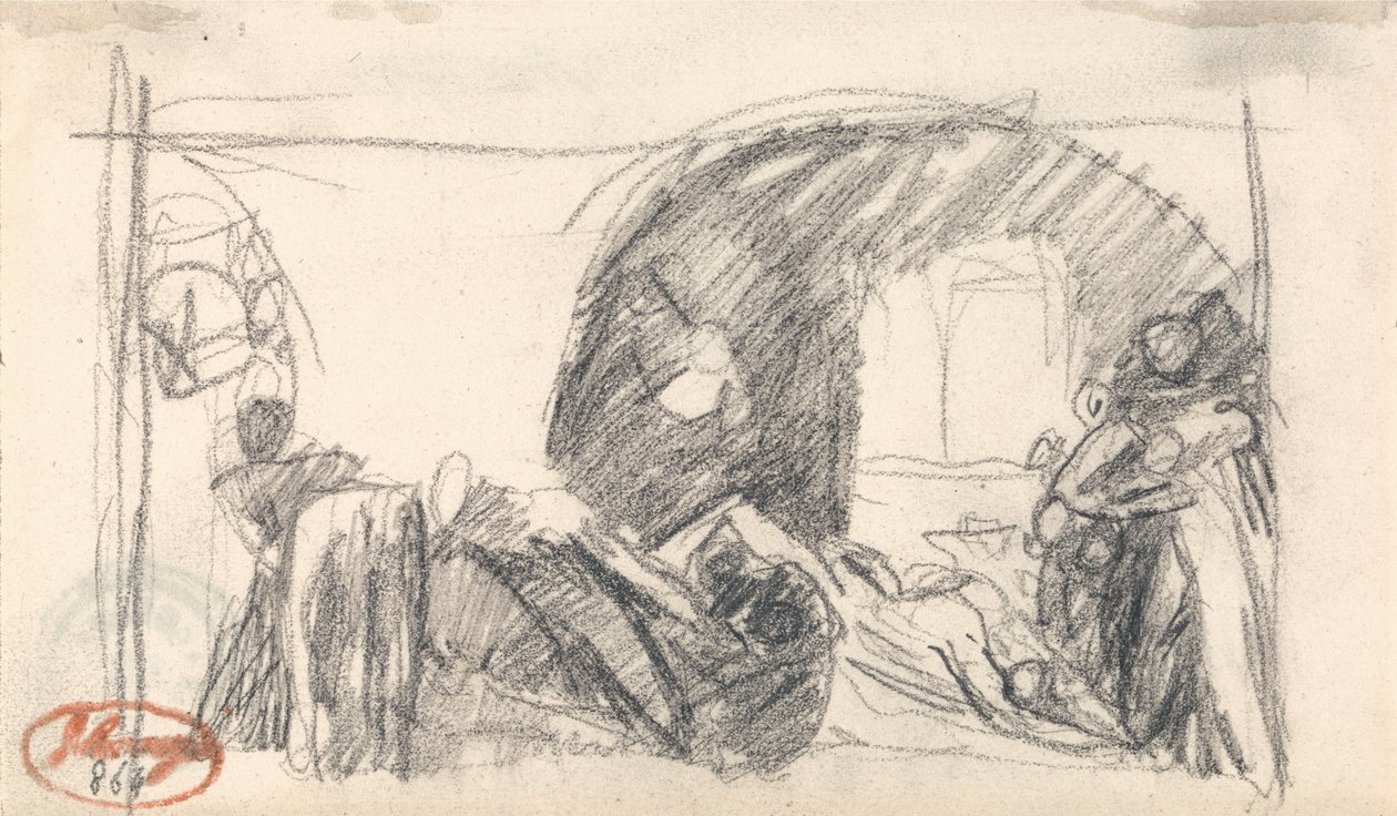Scéna z vězení od George Romney