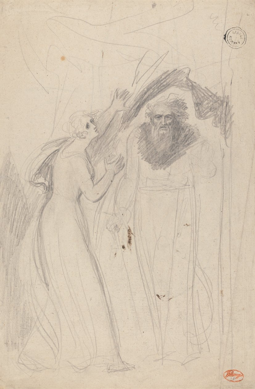 Prospero a Miranda od George Romney