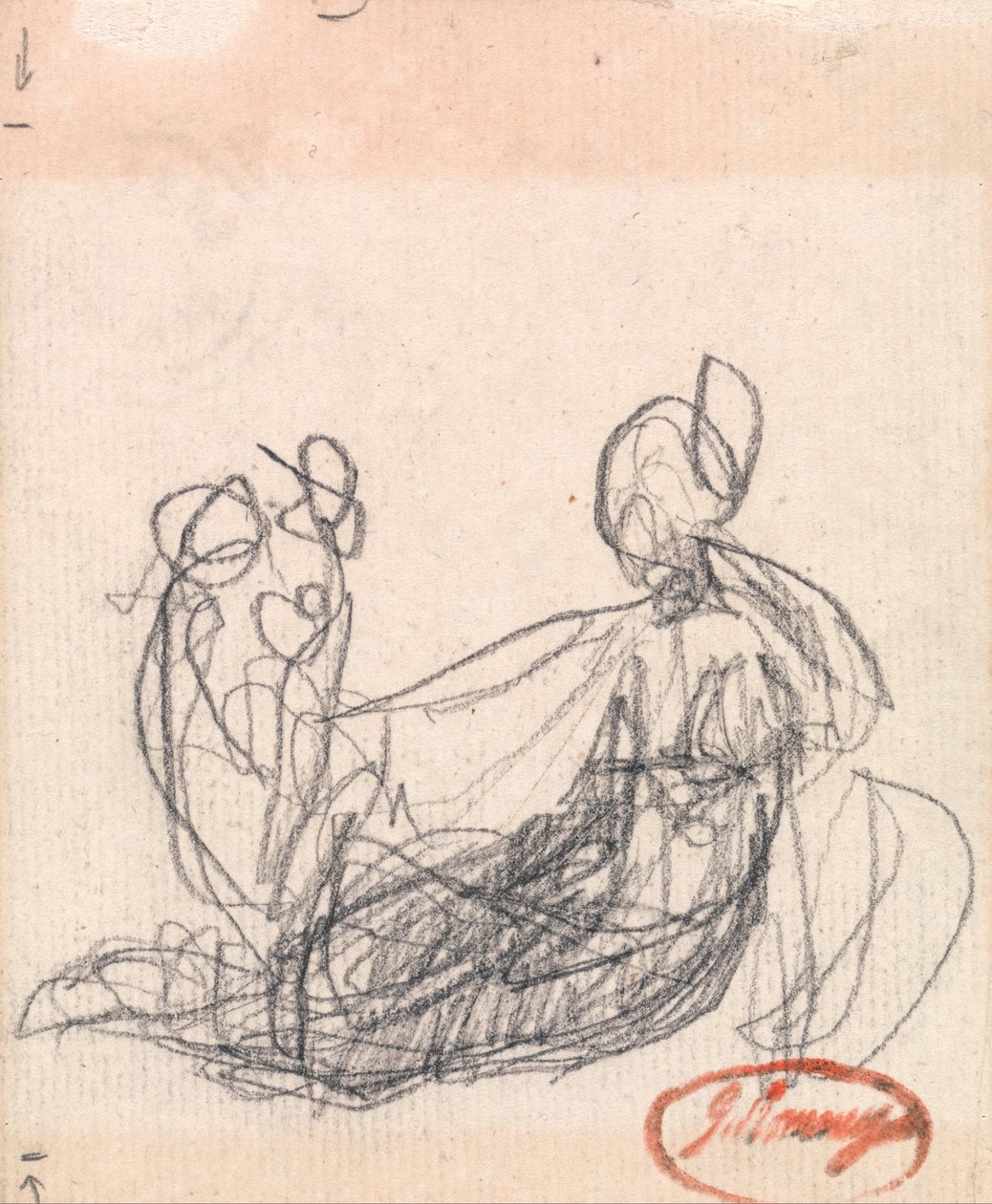Ležící postava od George Romney