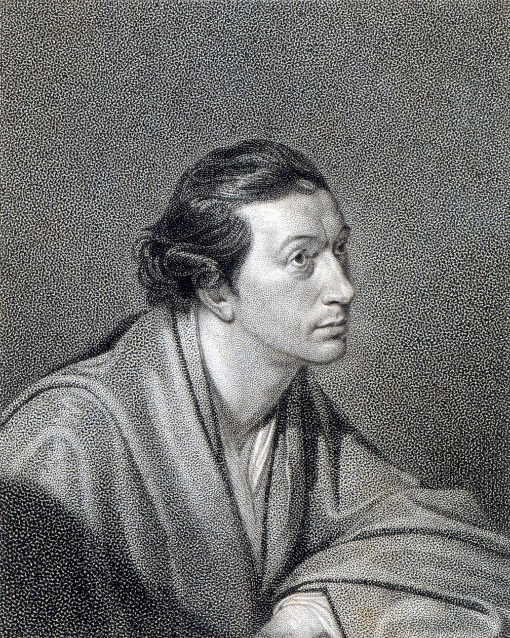 Richard Cumberland, vyrytý Jamesem Hopwoodem od George Romney