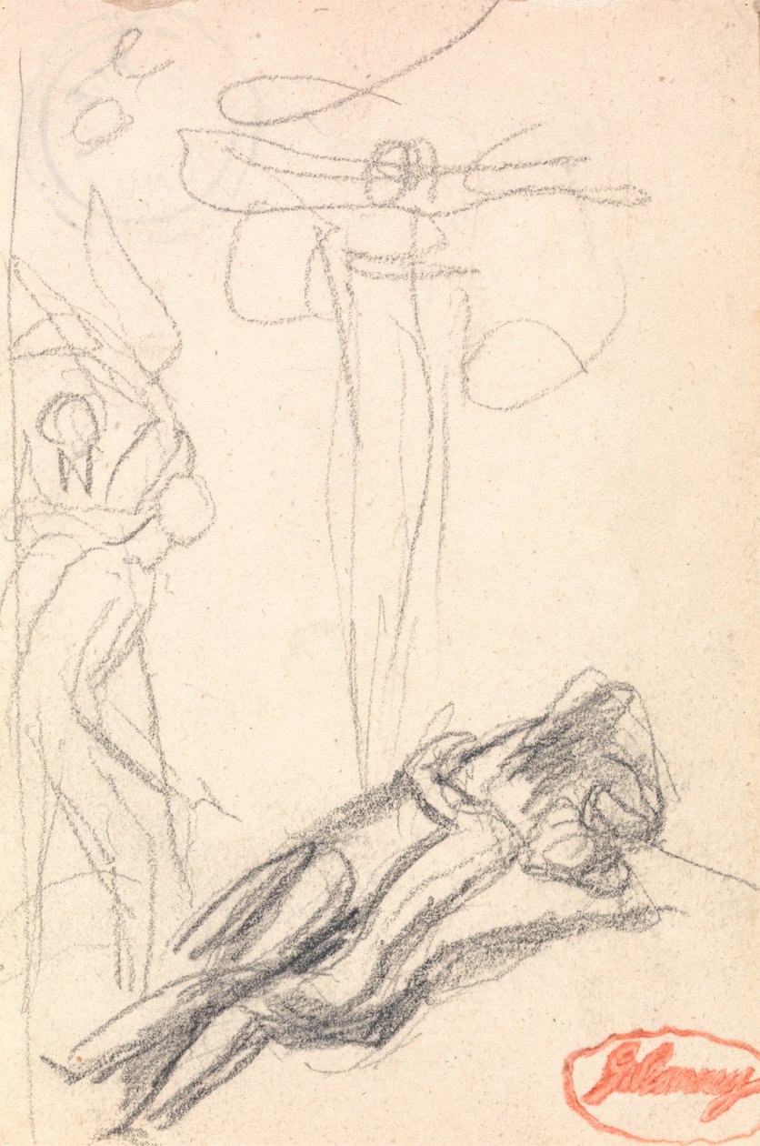 Satan překvapen Eviným uchem od George Romney