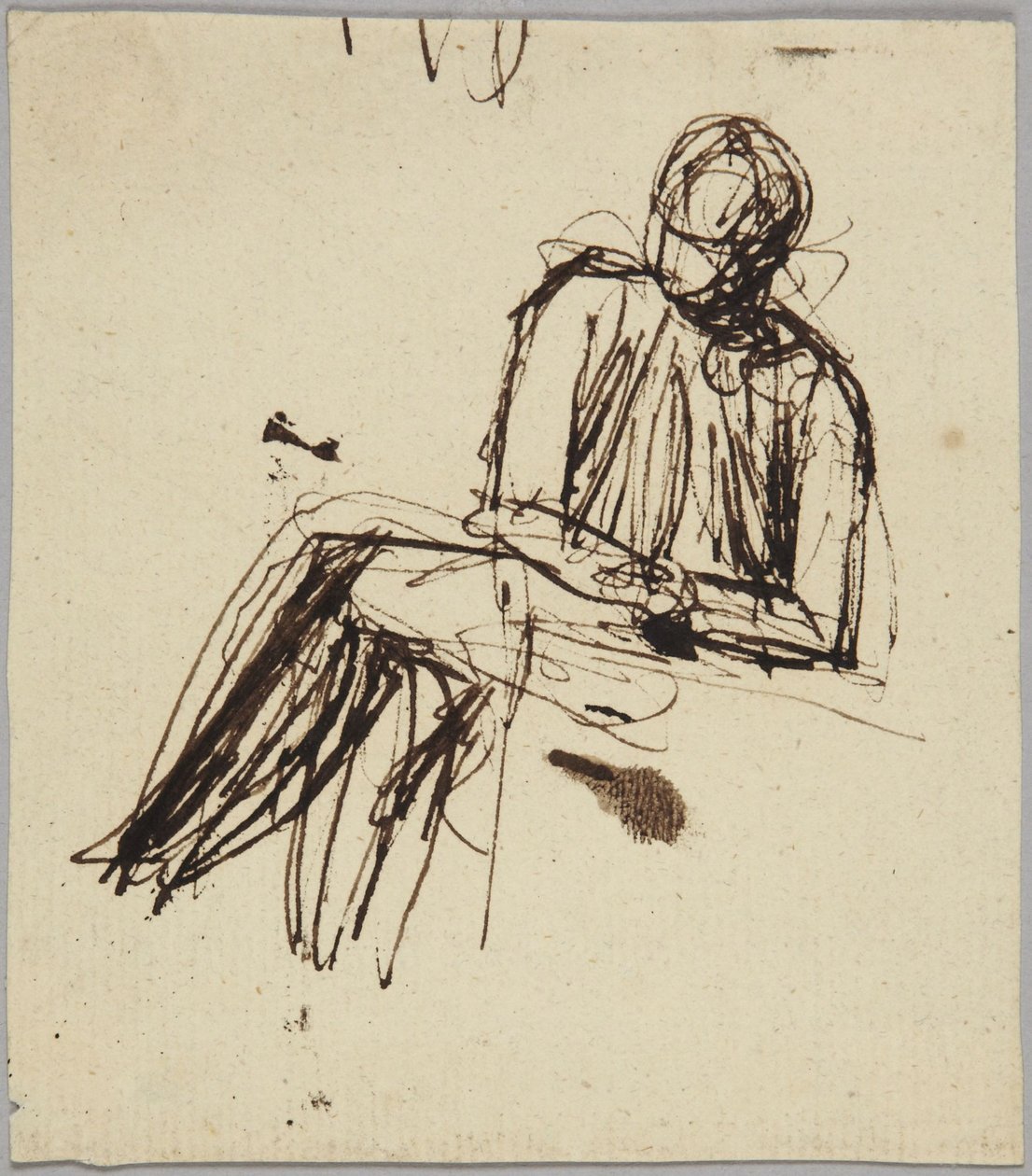Sedící postava od George Romney