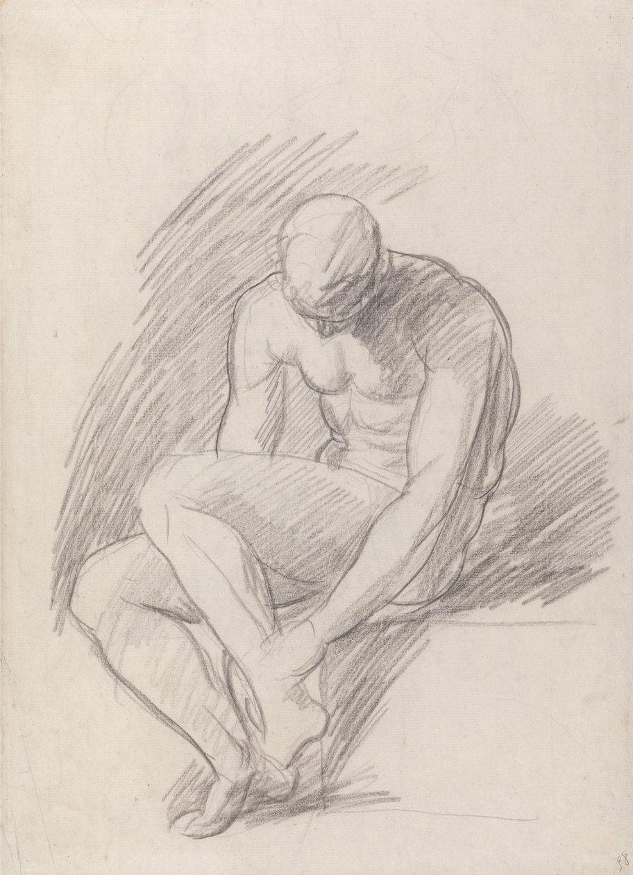 Sedící muž od George Romney