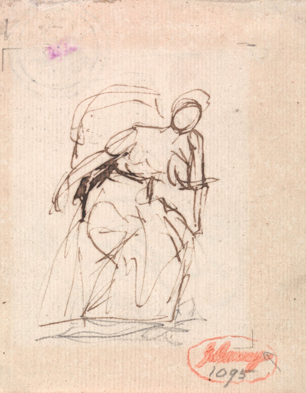 Sedící žena od George Romney