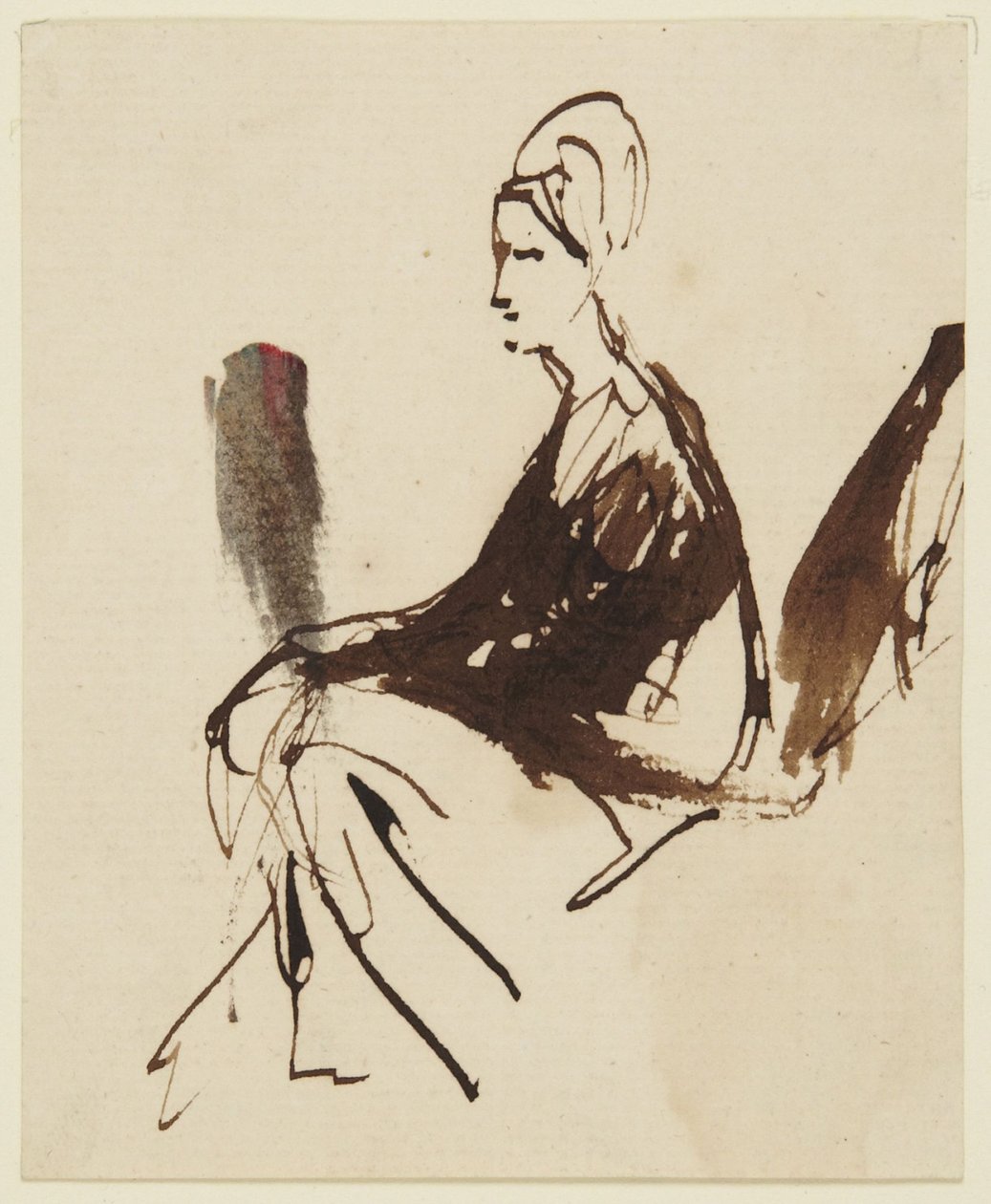 Sedící ženská postava od George Romney