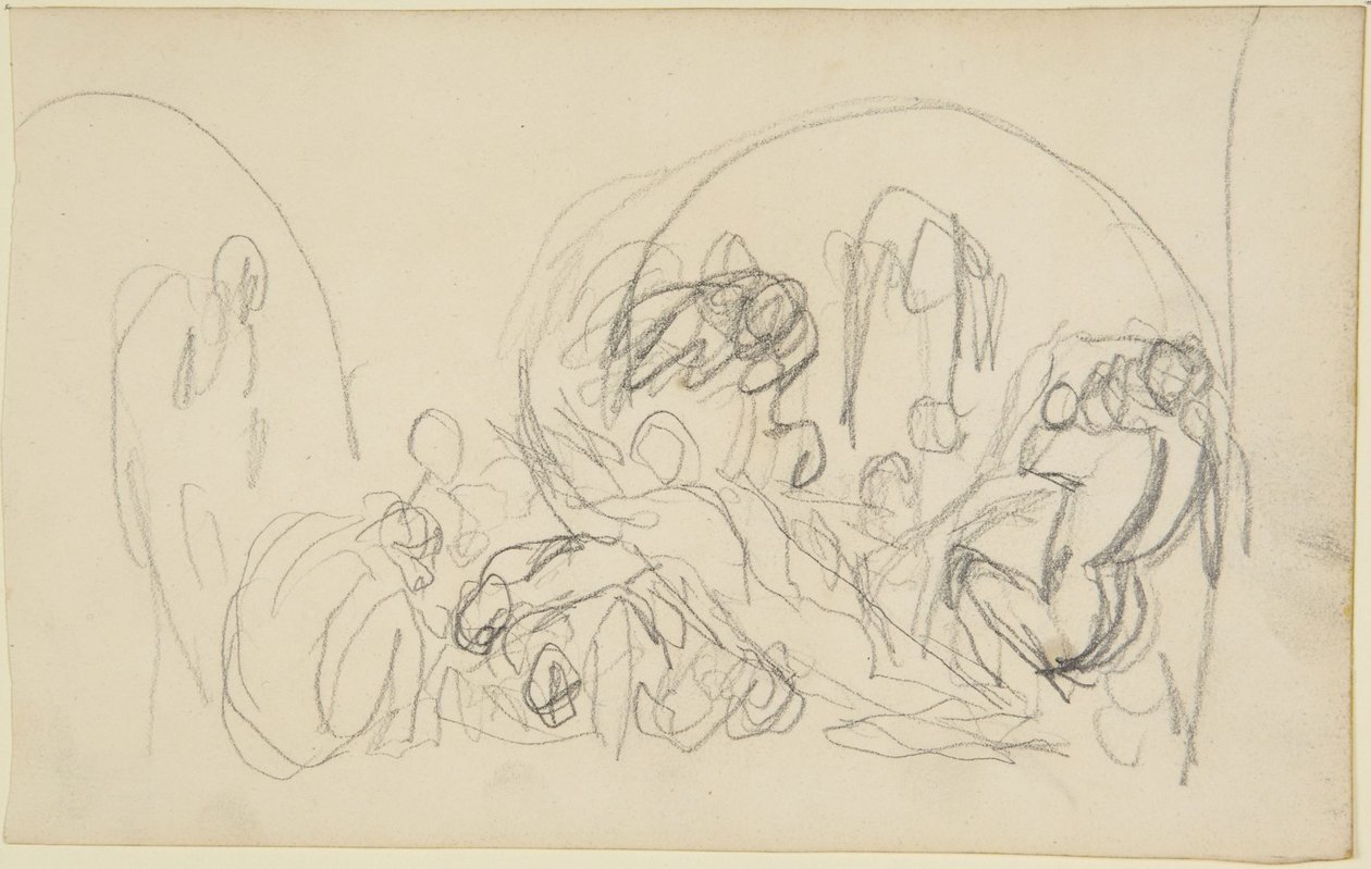 Náčrt k projektu „Howard navštěvuje věznice“ od George Romney