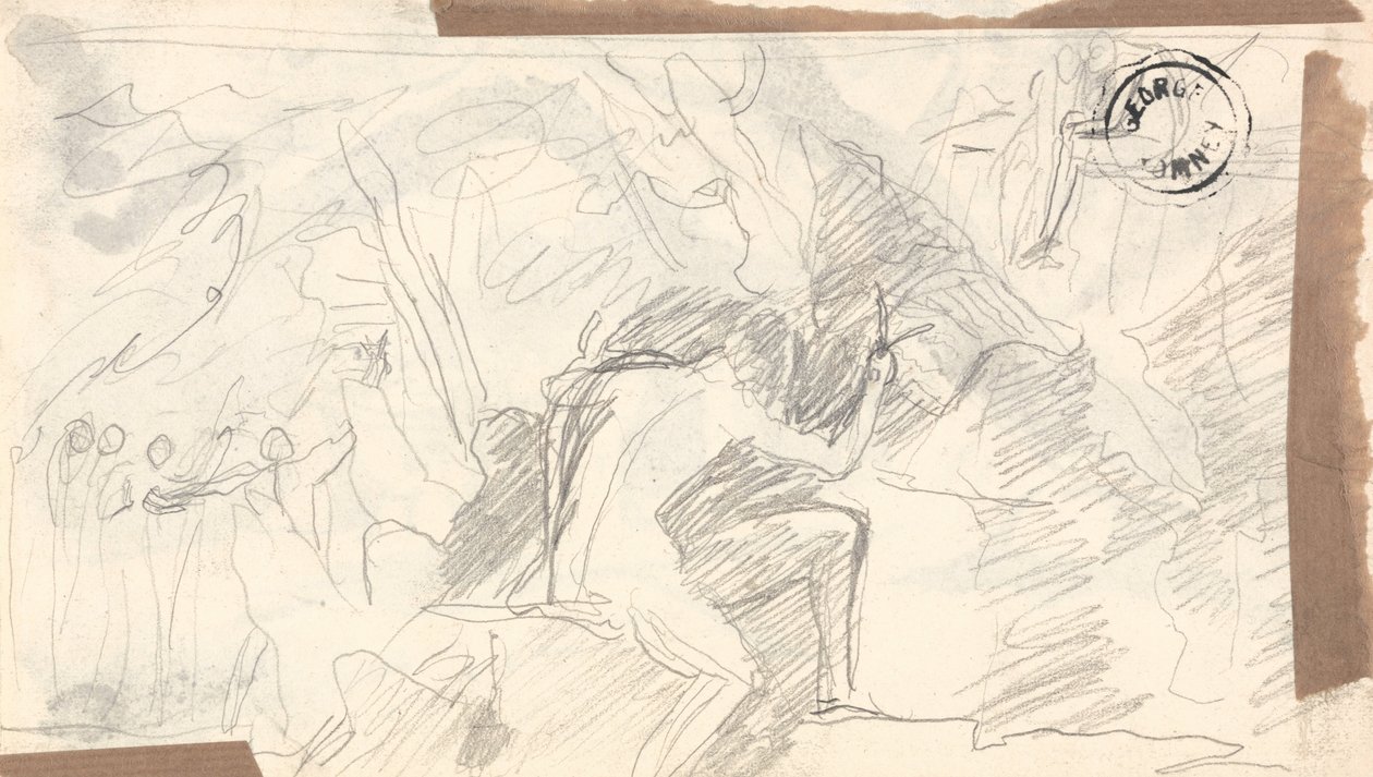 Mírný náčrt postav od George Romney