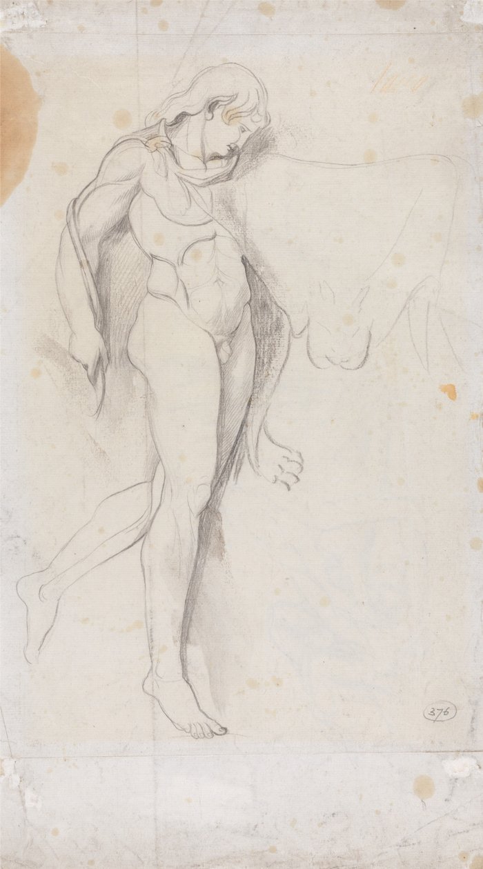 Stojící klasický akt od George Romney