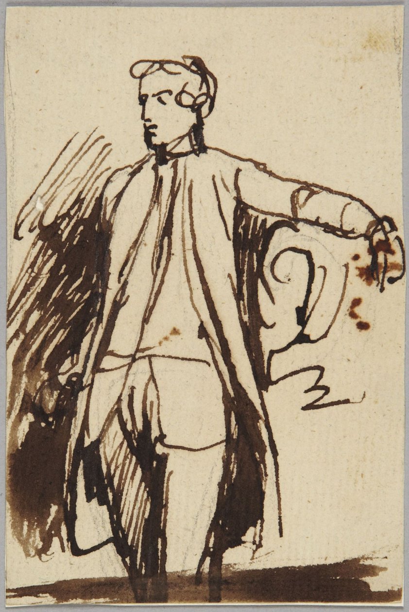 Postava stojícího muže od George Romney