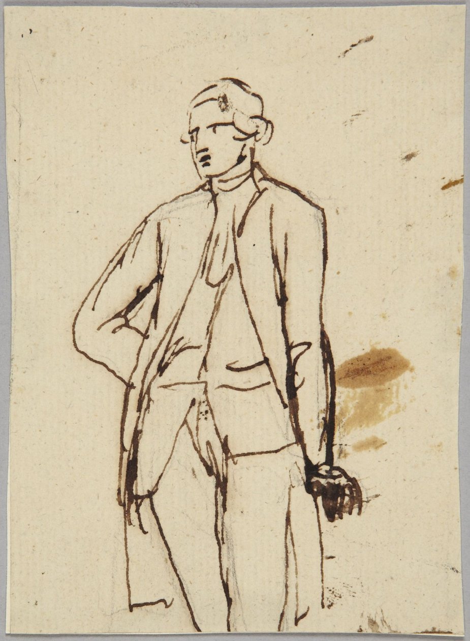 Socha stojícího muže od George Romney