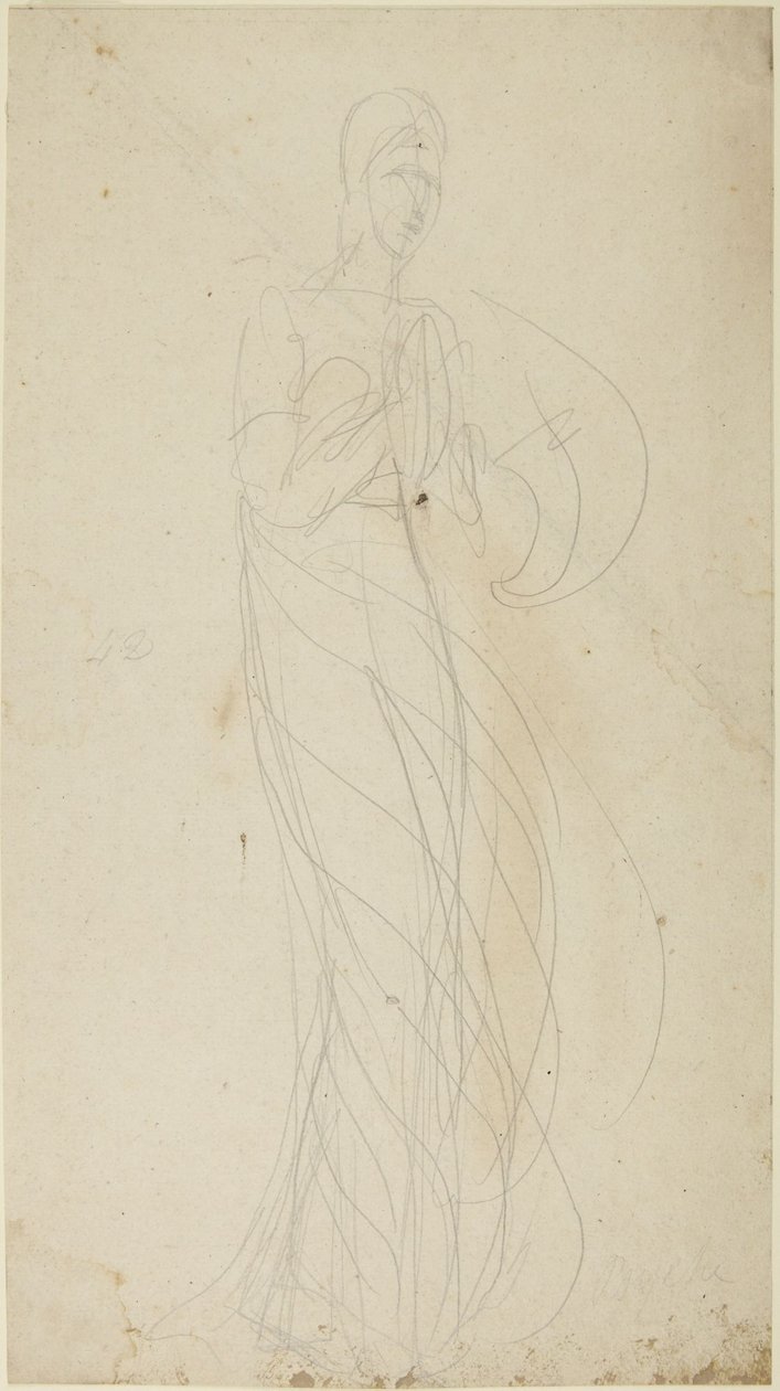 Stojící ženská postava od George Romney