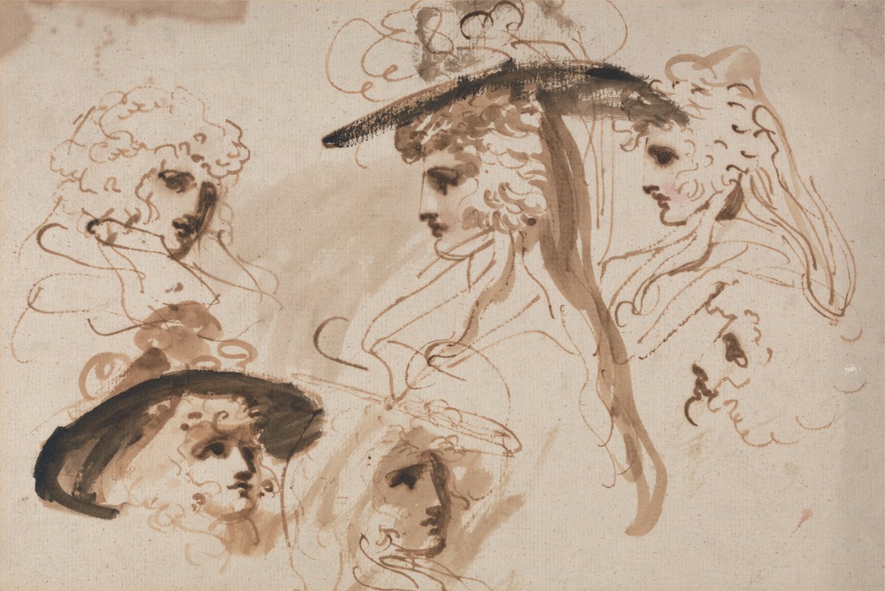 Studie pro hlavu dámy (Studie ženské hlavy) od George Romney