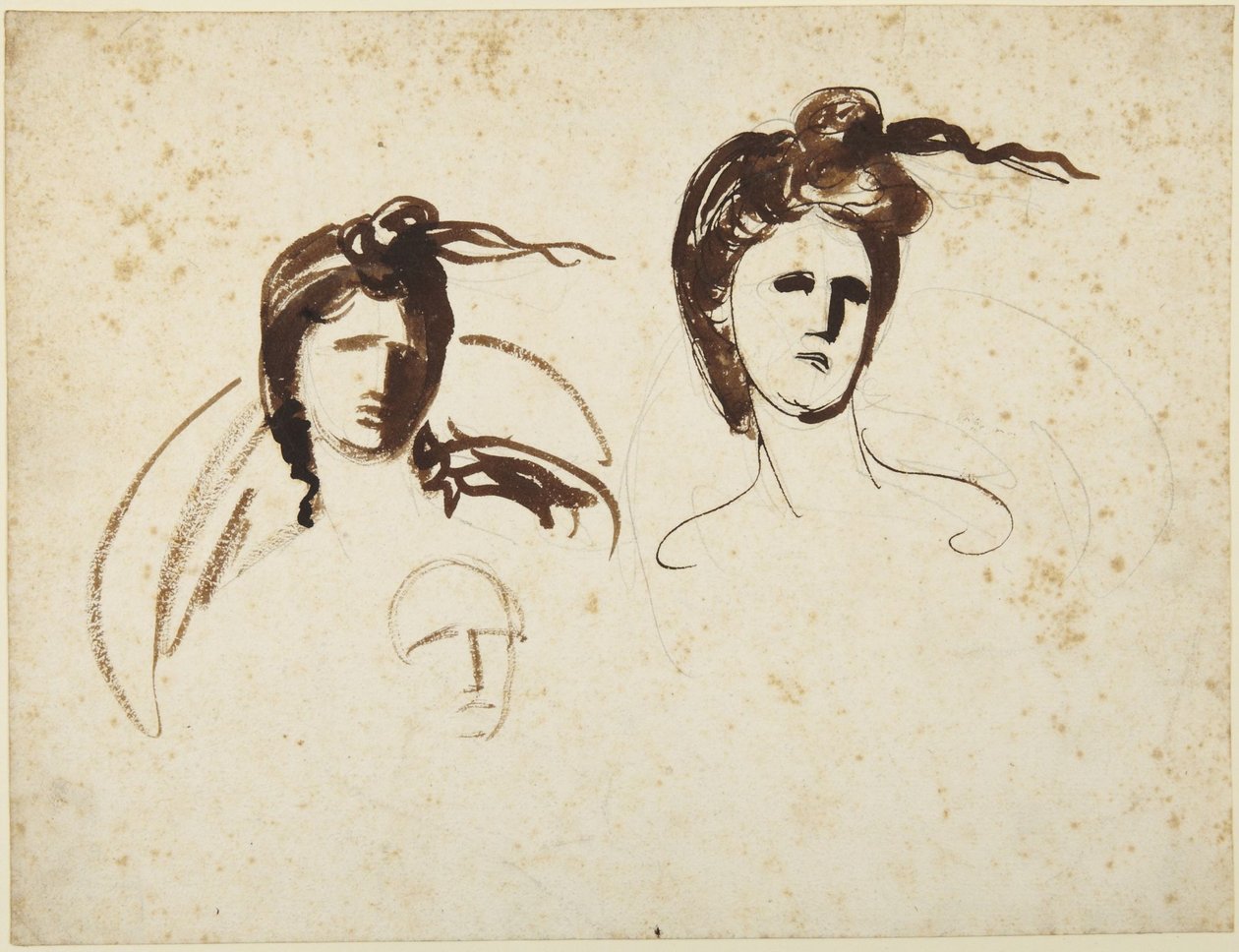 Studie ženské hlavy od George Romney