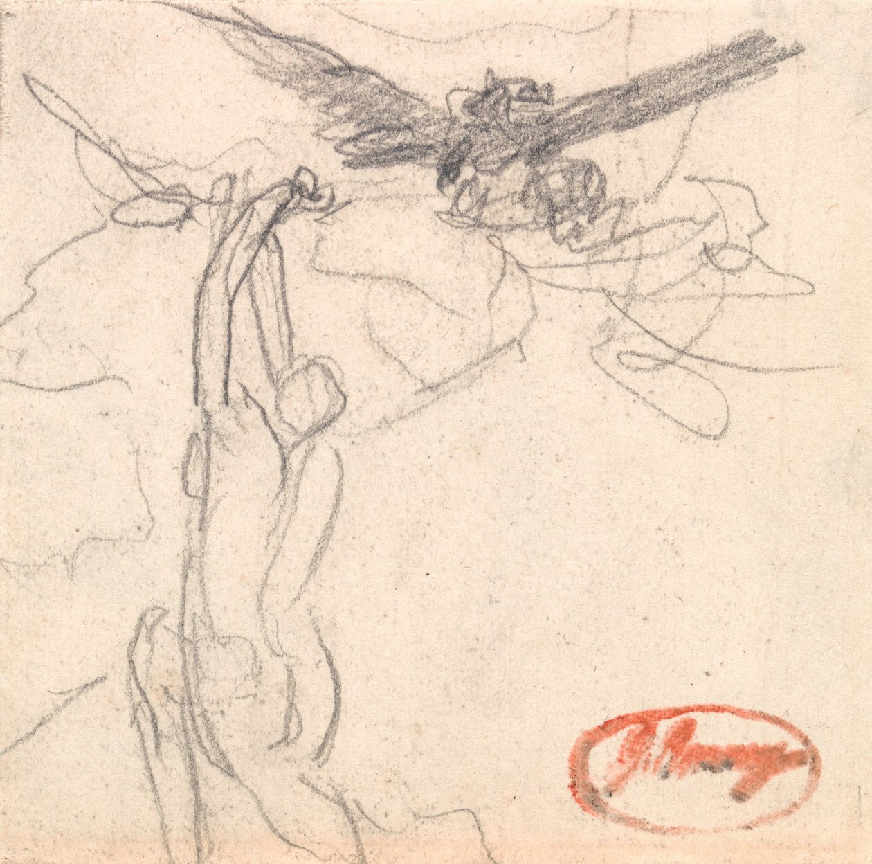 Studie k dílu „Sen noci svatojánské“ od George Romney