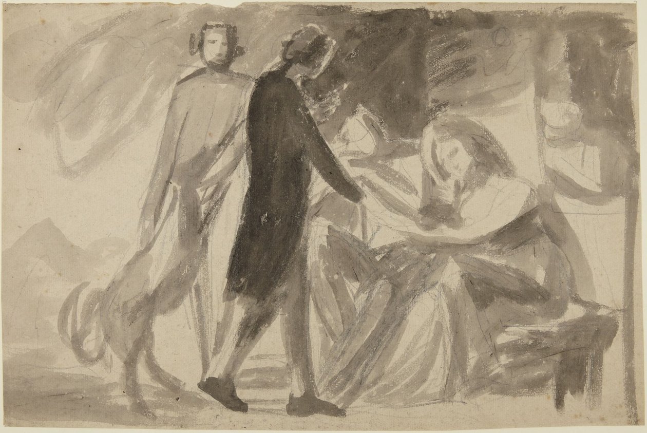 Studie ke skupinovému portrétu () od George Romney