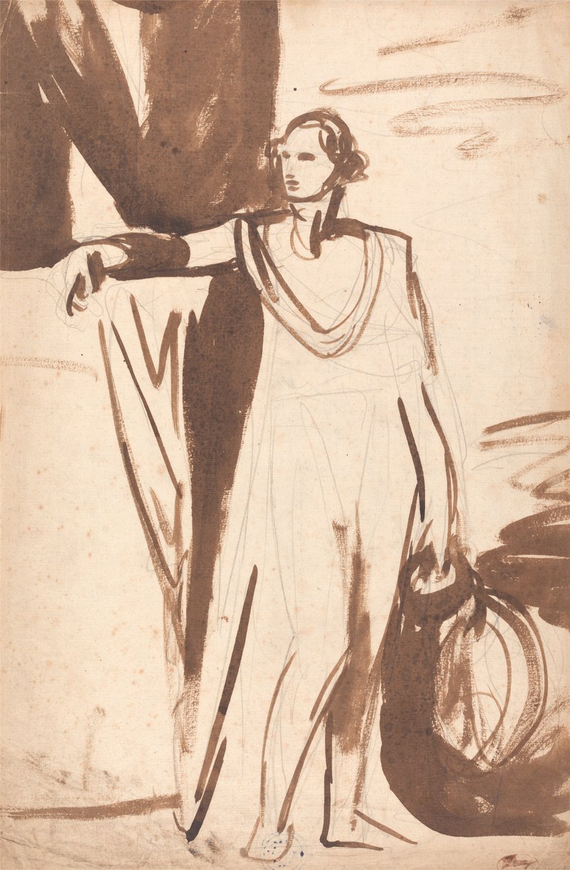 Studie k portrétu George Spencera, čtvrtého vévody z Marlboroughu od George Romney